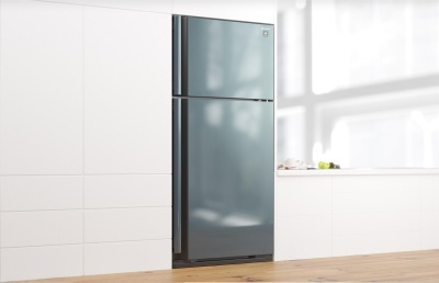 现代单开门冰箱